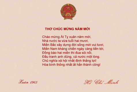Bác Hồ chúc Tết Ất Tỵ 1965