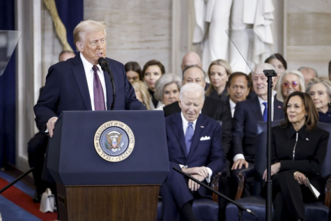 Tổng thống Mỹ Donal Trump phát biểu nhậm chức ngày 20/1/2025. Ảnh: TL
