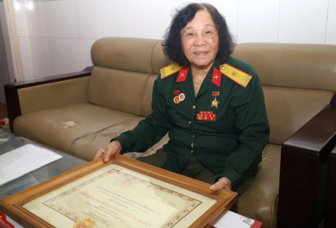 Anh hùng lực lượng vũ trang nhân dân Nguyễn Ngọc Ánh. Ảnh: Thu Anh