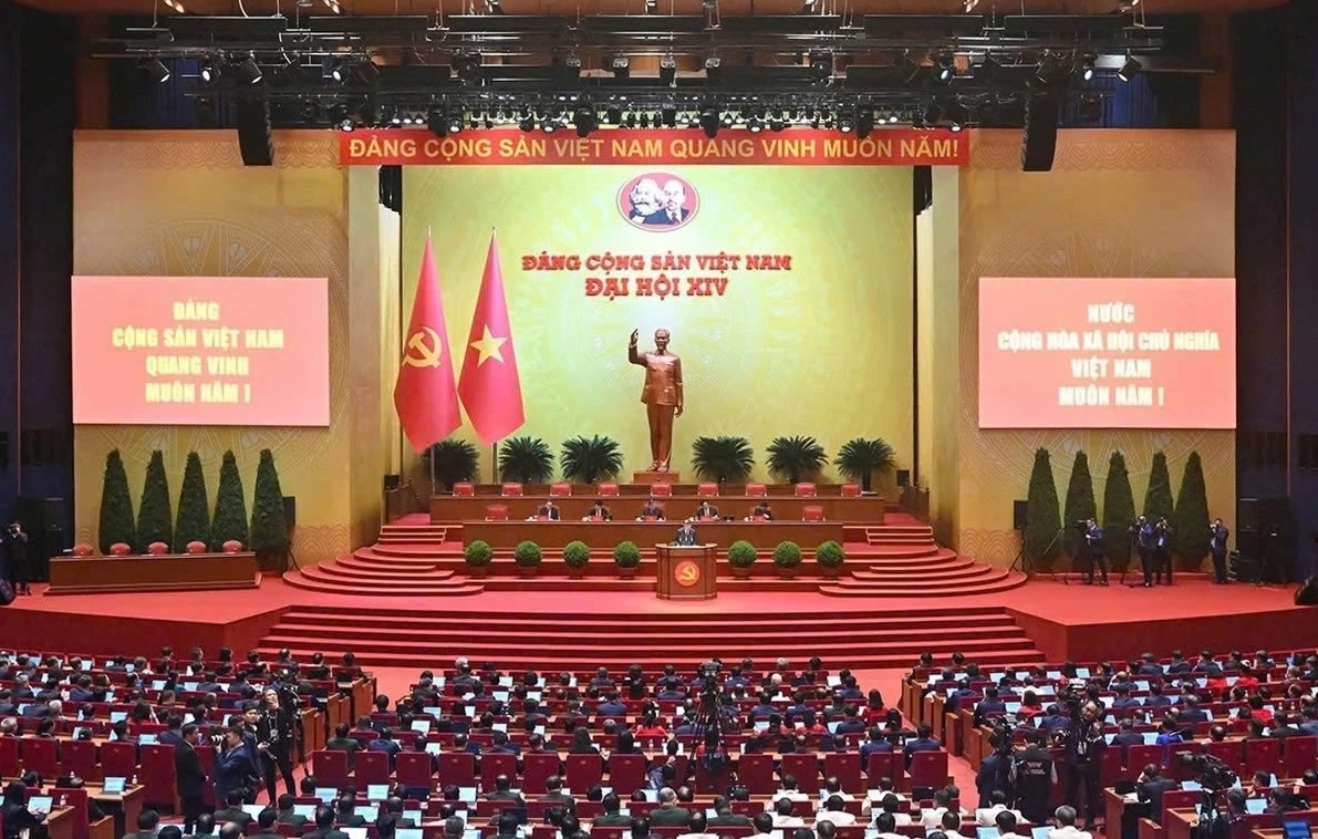 Đại hội đại biểu toàn quốc lần thứ XIV của Đảng. Ảnh: TTXVN